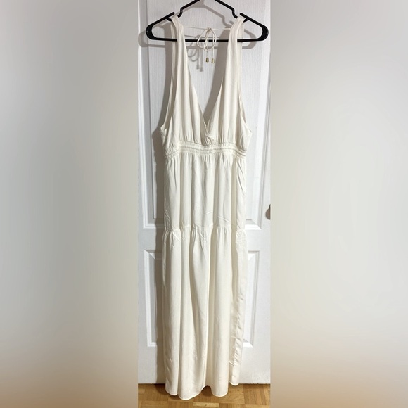 NWT LSPACE Emma Maxi Boho Lightweight Slit Summer Beach Coverup Dress Size Large - Picture 9 of 16